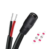 DC8020 Power Pigtails Cable DC 8.0mm x 2.0mm Female Plug to Bare Wire Open End Power Wire Supply Repair Cable with Wire Connector for Portable Power Station -1ft / 30cm