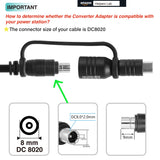 Adapter DC8020 to USB-C, DC8020 Female to Type C Adapter for Solar Panel RV Portable Power Station Compatible with Jackery 100 Plus 240 Plus 300 Plus - 1 PCS