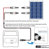 Solar Connector to DC8020 Extension Cable DC8020 to Solarpanel Charging Cable Compatibel with Jackery Explorer 3000 Pro 2000 Plus 1500 Pro 1000 Pro 1000 V2 2000 Plus 1000 Plus 700 Plus 600 Plus